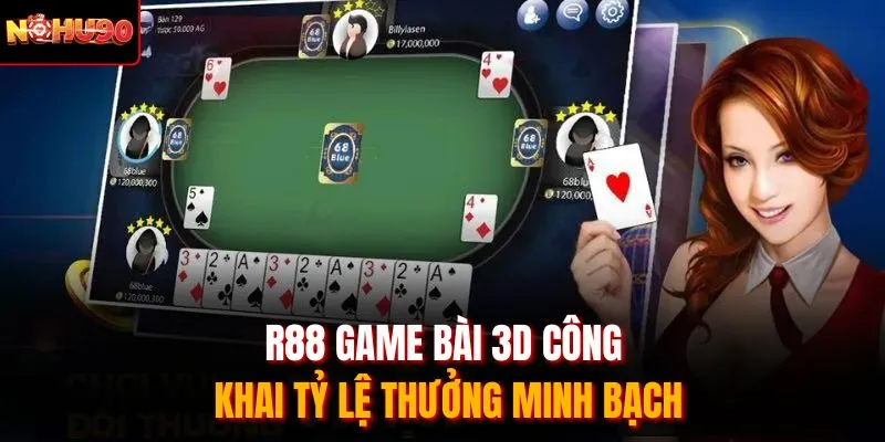 R88 game bài 3D công khai tỷ lệ thưởng minh bạch